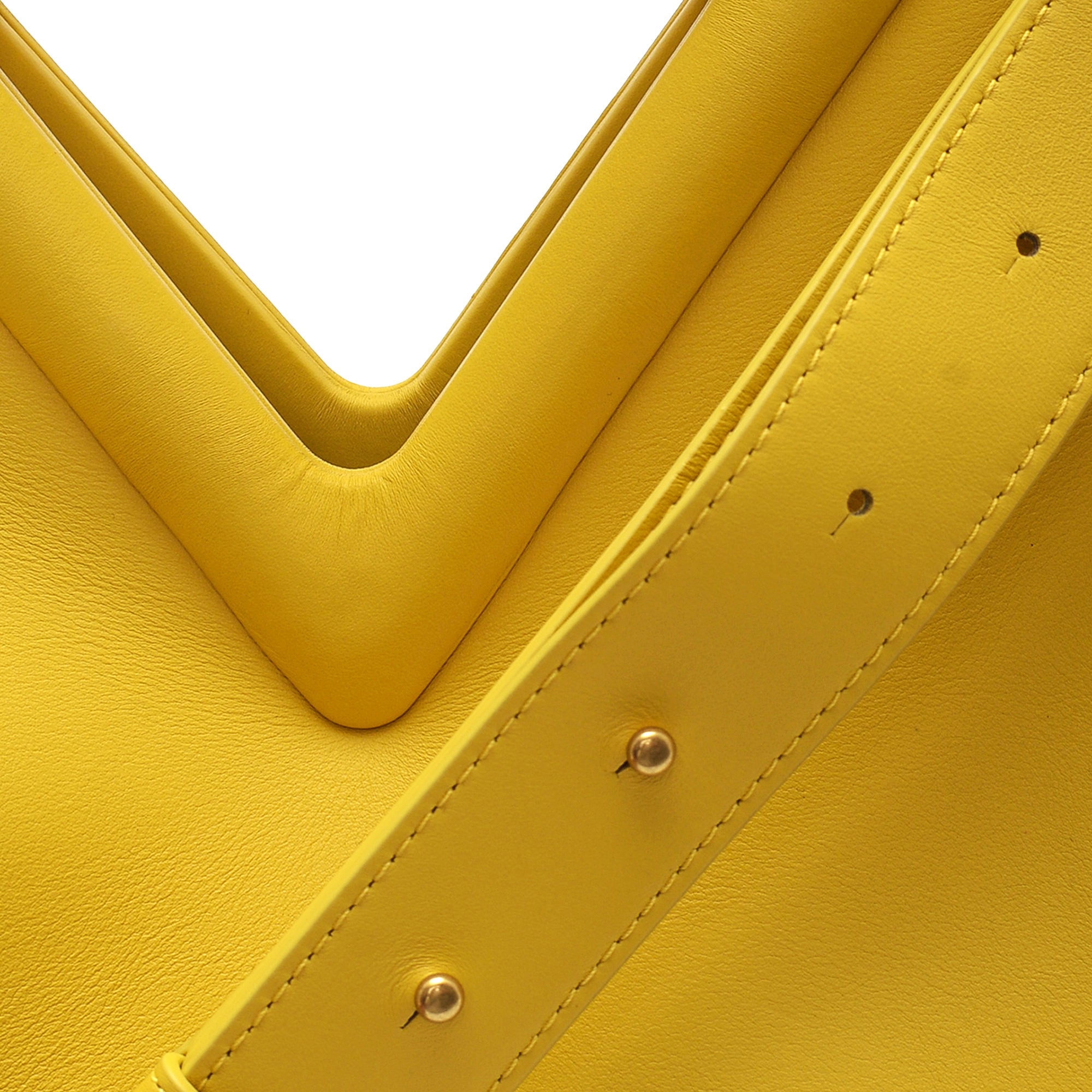 Bottega Veneta - Lemon Calfskin Leather Point Bag